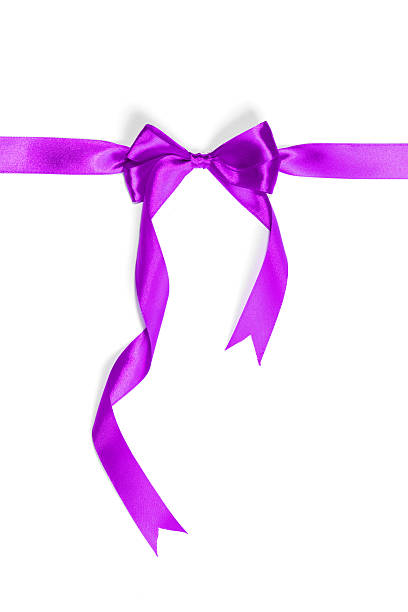 istock purple ribbon isolated on white 474704996