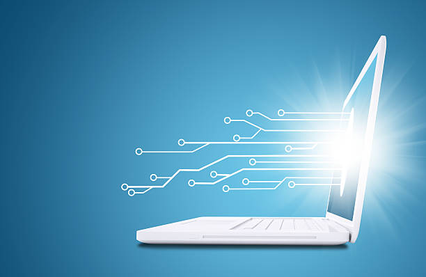 istock Line out of the laptop 474709439