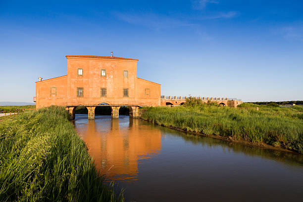 Casa Rossa Ximenes in Tuscany, Italy stock photo