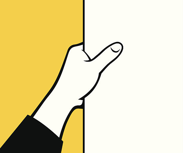 Hand holding Papier – Vektorgrafik