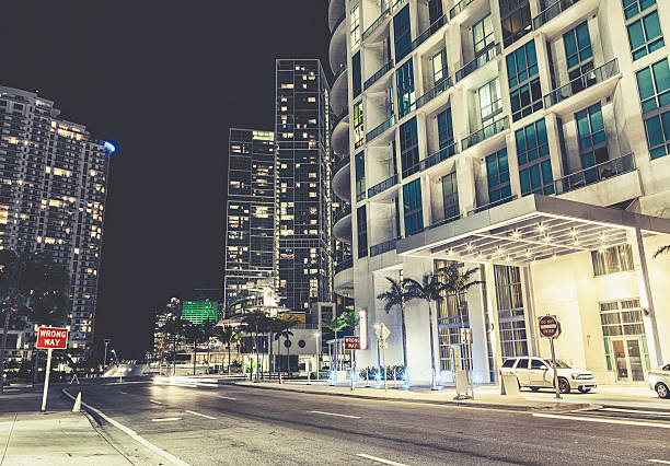 istock Night View of Biscayne Boulevard, Miami 474710275