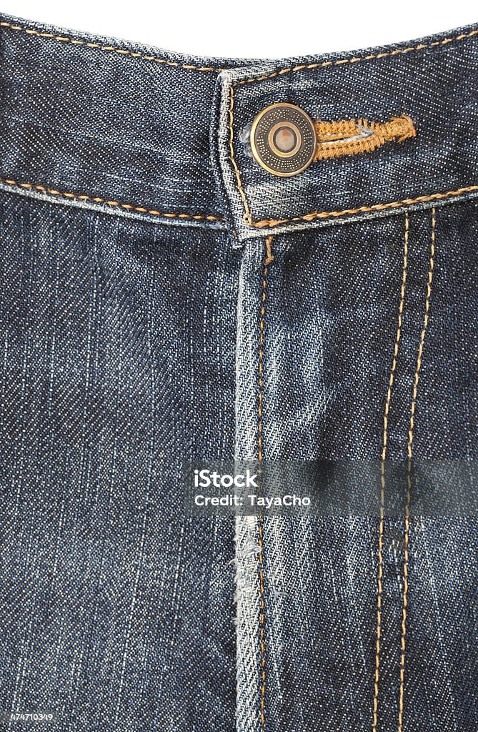 Jeans vorne geknöpft und mit Reißverschluss-detail - Lizenzfrei Alt Stock-Foto