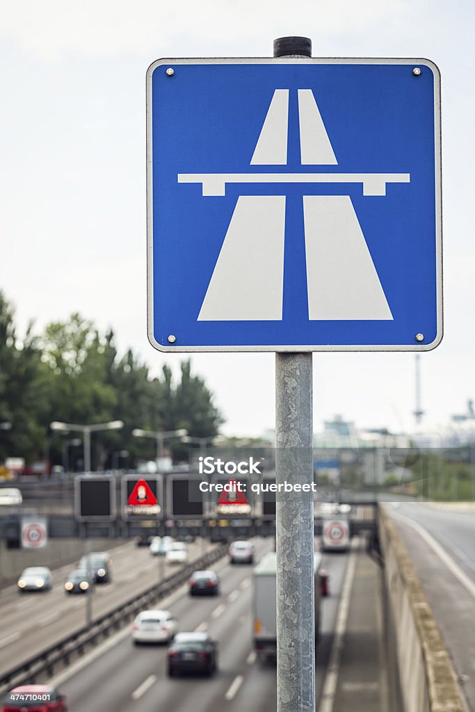 Signalisation routière autoroute (autoroute en Allemagne - Photo de Allemagne libre de droits