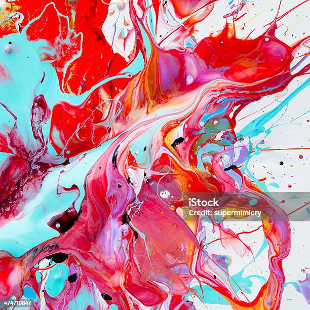 Paint Splash Stock Photo - Download Image Now - Paint, Splattered, Abstract