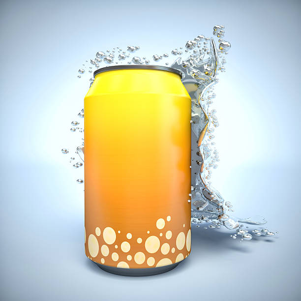 istock Bank of lemonade or soda with splashes 474711144