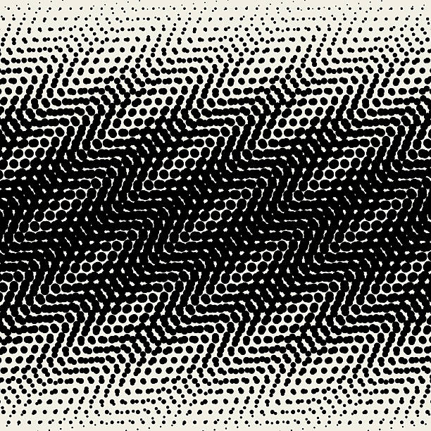 illustrations, cliparts, dessins animés et icônes de texture stylé avec bandes de cercles - pattern seamless textured effect image