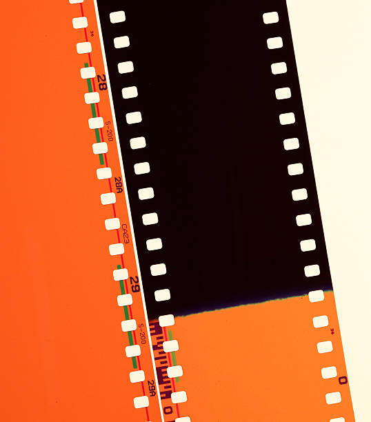 35mm Old Film Old 35mm movie Film reel 35mm movie camera stock pictures, royalty-free photos & images