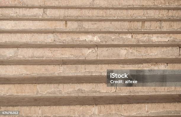 Stone And Concrete Staircase Up Stock Photo - Download Image Now - 2015, Angle, Architecture