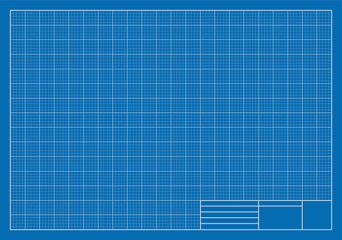 Vector Illustration of a Drafting Blueprint. Best for Architecture, Construction, Backgrounds, Design, Planning Concept.