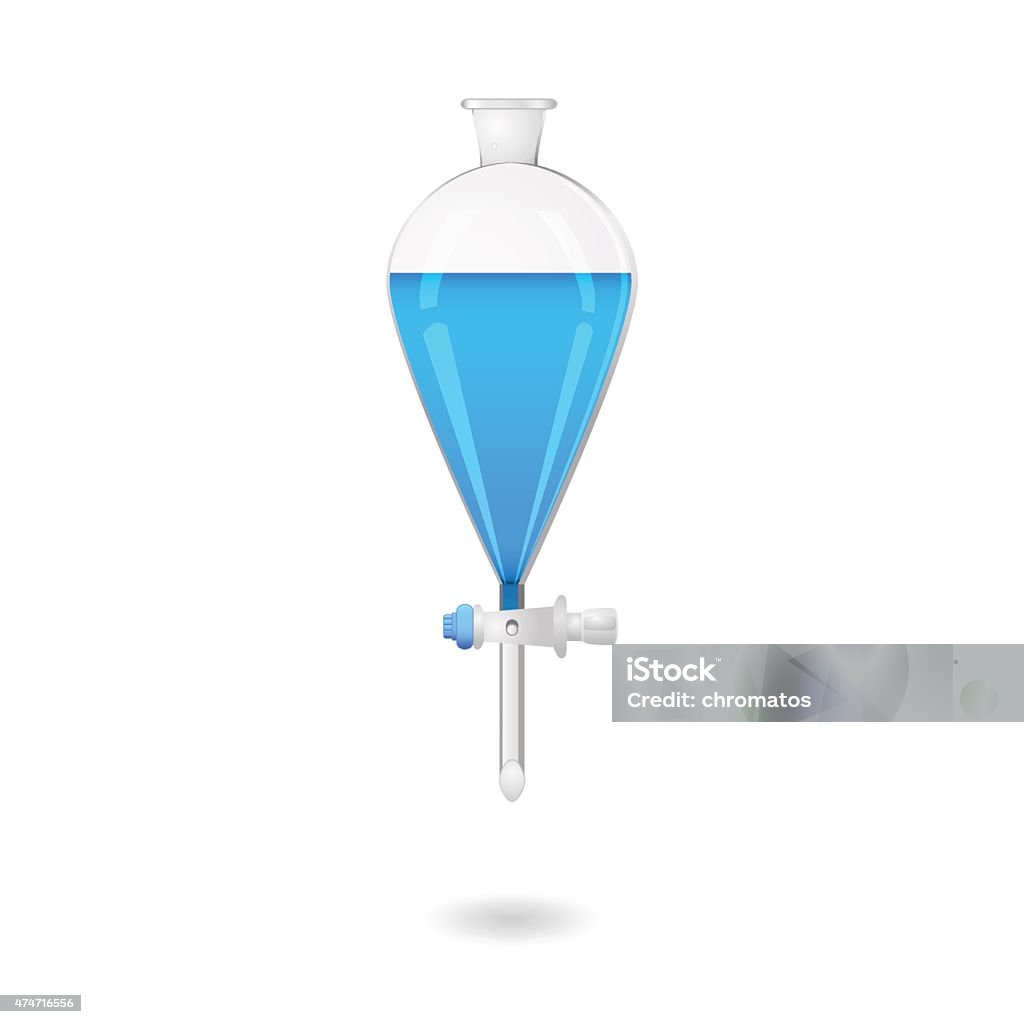 Separating Funnel Illustration Of Lab Equipment Stock Illustration