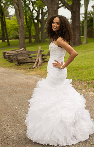 istock Beautiful bride with frizzy hair 474720632