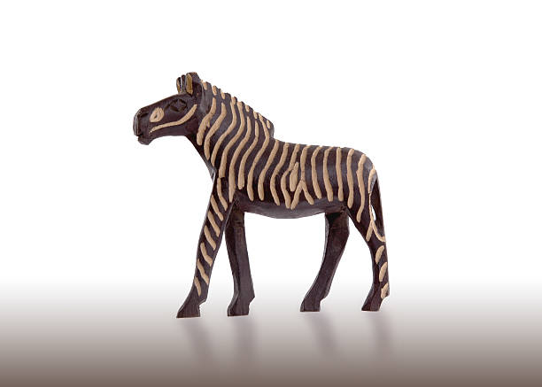 istock Wood toy zebra isolated 474721161