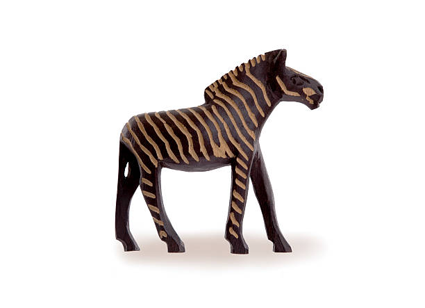 istock Wood toy zebra isolated 474721173