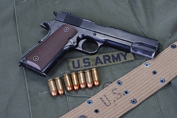 istock colt goverment 1911 with us army uniform 474725210