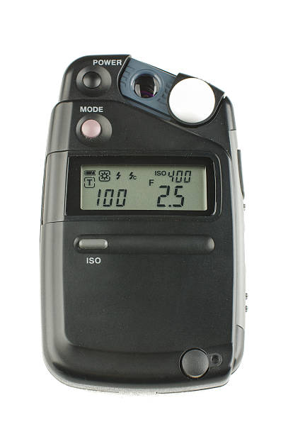 istock Photography studio exposure meter isolated on the white background 474725238