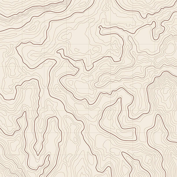 Topographic map background vector art illustration