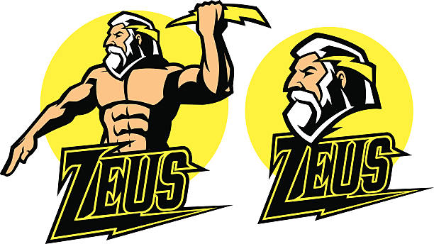 zeus god mascot vector of zeus god mascot zeus stock illustrations