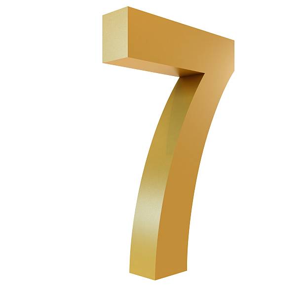 istock 3D Gold Number 7 Isolated White Background 474732960