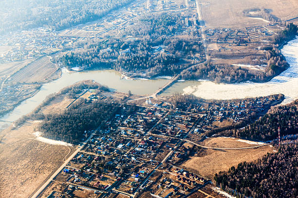 istock Aerial view around Sheremetievo, Russia 474736478