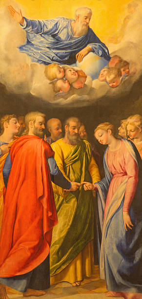 istock Rome - paint of Marriage od st. Joseph and Mary 474737192