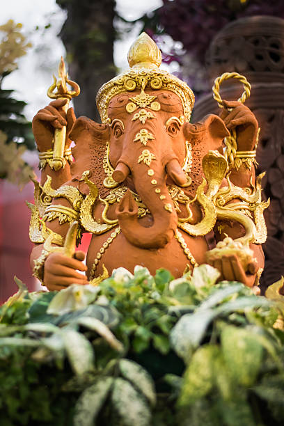 (cerâmica ganesh) - ganesha animal asia chennai - fotografias e filmes do acervo