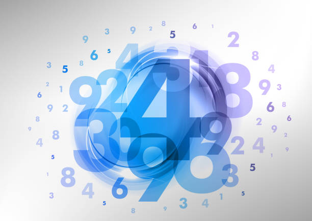 абстрактный номер - number backgrounds mathematics digital display stock illustrations