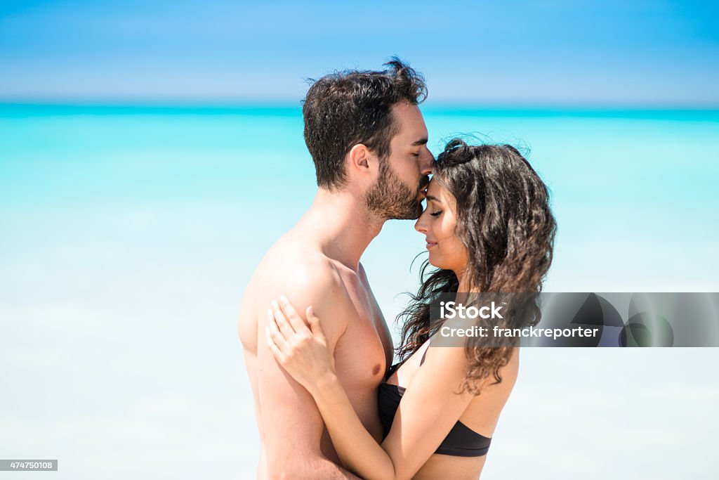 Happiness couple at the seaside 2015 Stock Photo