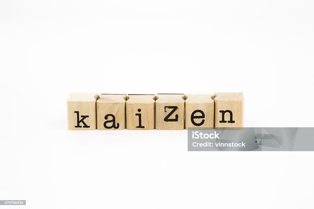 Kaizen wording isolate on white background closeup kaizen wording isolate on white background, business and productivity concept and idea Activity Stock Photo