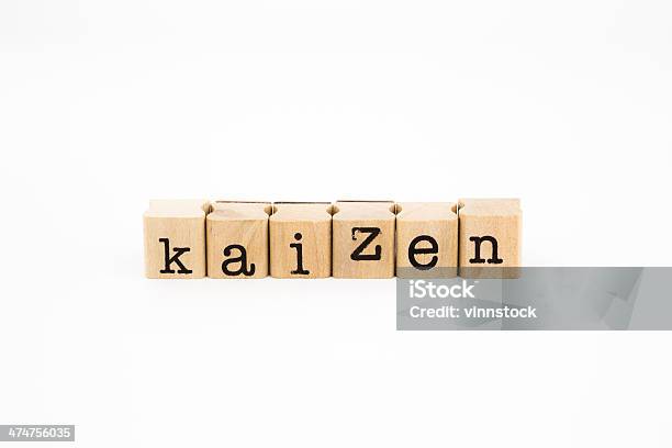 Kaizen Wording Isolate On White Background Stock Photo - Download Image Now - Activity, Business, Close-up