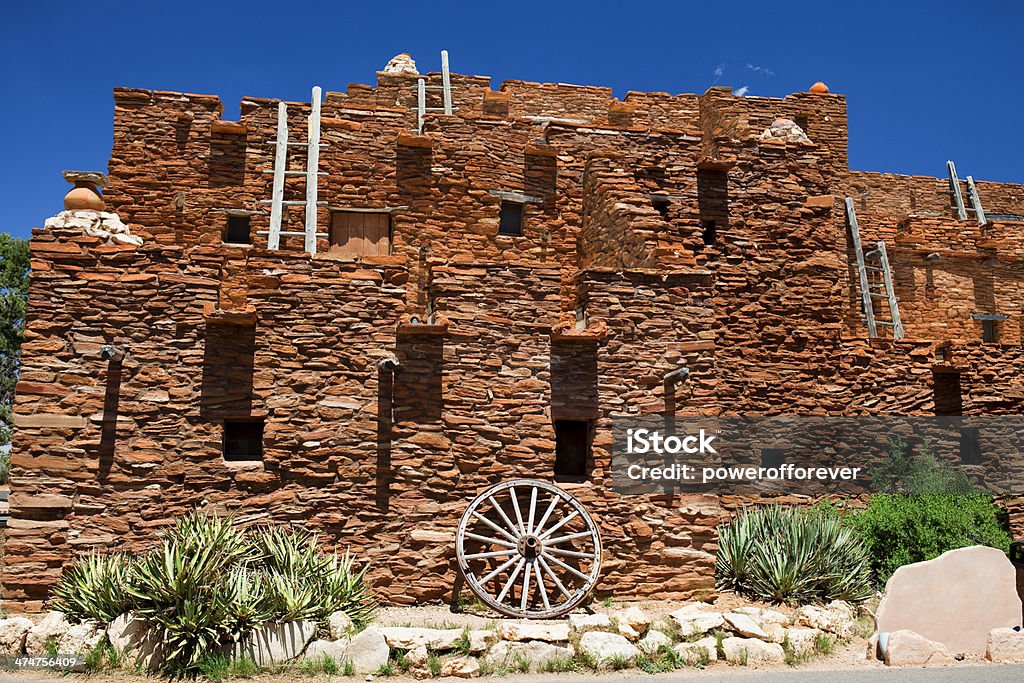 Hopi House - The Grand Canyon Hopi House at The Grand Canyon in Grand Canyon National Park, Arizona, USA. It is considered one of the Seven Natural Wonders of the World and stretches 277 miles long. Grand Canyon Stock Photo