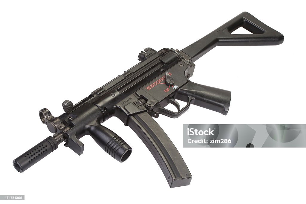 Mp5 Distribution Submachine Gun Mp5 Isolated Stock Photo - Download Image Now - 2015 ...
