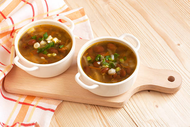 istock Healthy vegetarian bean soup in bowl 474766954