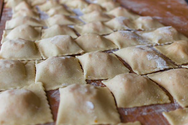 Italy cooking:The handmade ravioli