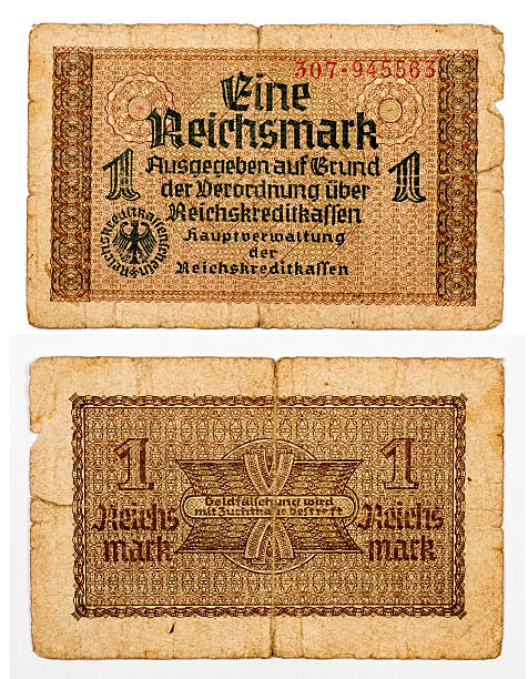 istock One reichsmark bill of Germany isolated on white 474774264