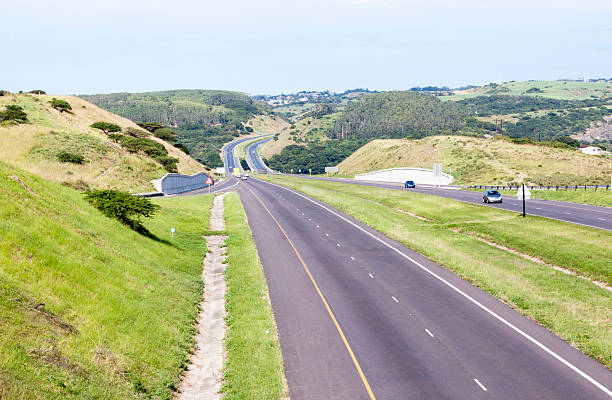 istock Double Lane Highway with Off Ramp and On Ramp 474777794