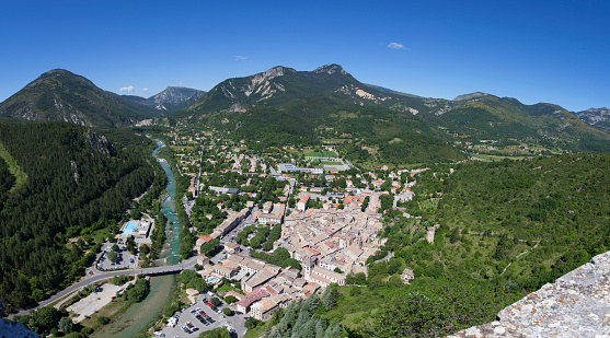 Views of Castellane in the Provence region of France, Europe.