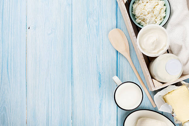 istock Sour cream, milk, cheese, yogurt and butter 474781776