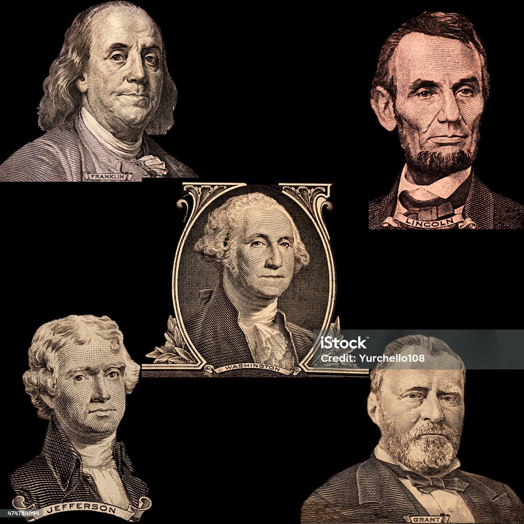 Portrait Presidents Of The United States 2015 Stock Photo