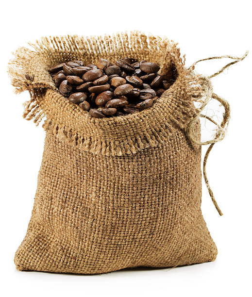 istock bag with coffee beans isolated on the white background 474787920