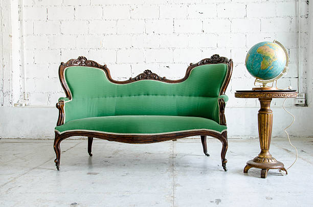 istock Luxurious green classical style Armchair sofa couch 474794874