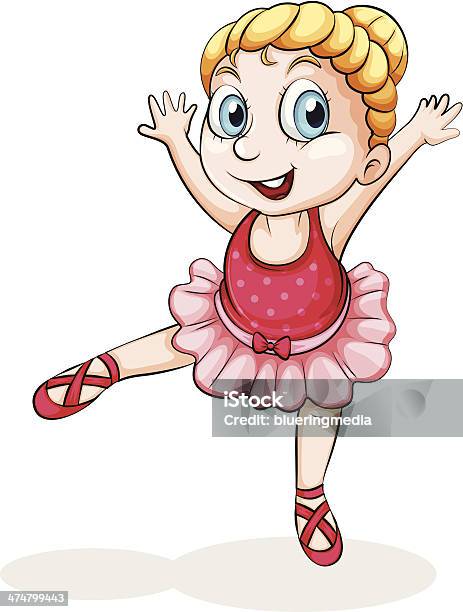 Caucasian Ballet Dancer Stock Illustration - Download Image Now - Adult, Backgrounds, Balance