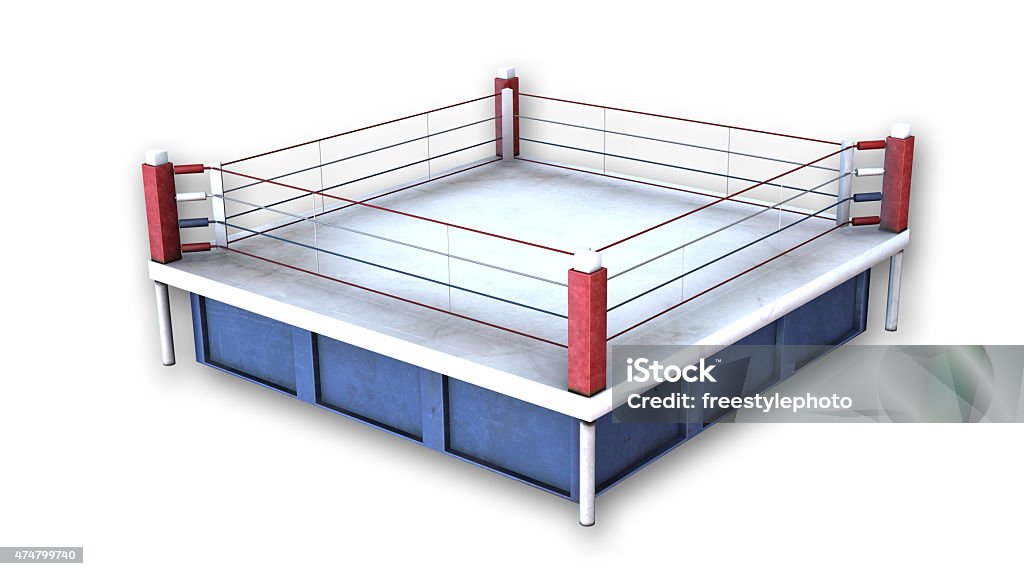 Boxing Ring On White Background Stock Photo - Download Image Now - Boxing  Ring, No People, 2015 - iStock