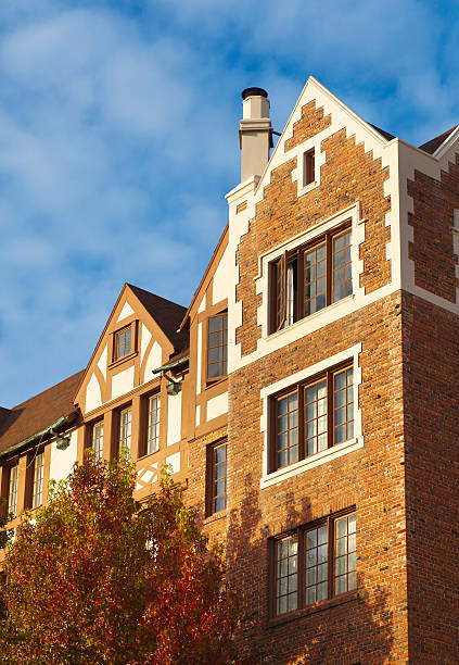 istock Traditional red brick building in Amsterdam. European view 474800650