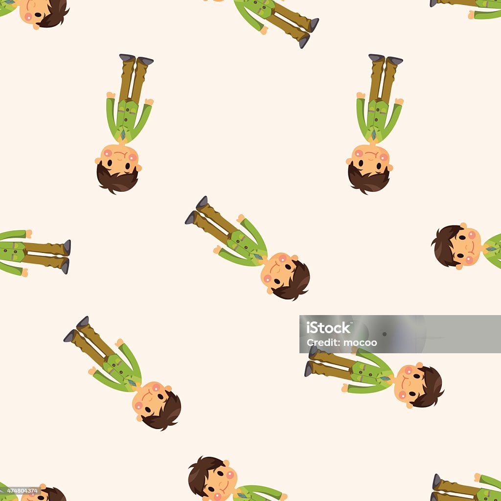 Cartoon Boy Pattern Boy Man Cartoon Seamless Pattern Stock Illustration - Download Image ...