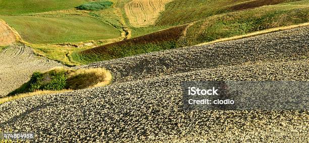 Crete Senesi Stock Photo - Download Image Now - 2015, Agricultural Field, Agriculture