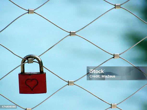 Heart Padlock Stock Photo - Download Image Now - 2015, Accessibility, Bonding