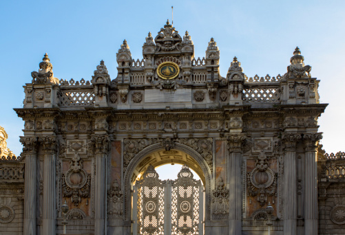 Main Gate of Dolmabahce Palace, Istanbul,Turkey