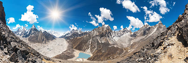 Beautiful mountain landscape stock photo