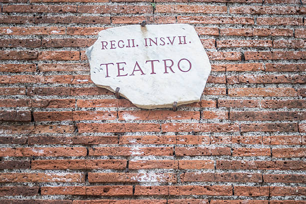 istock Ancient roman signpost in Rome, Italy 474811746