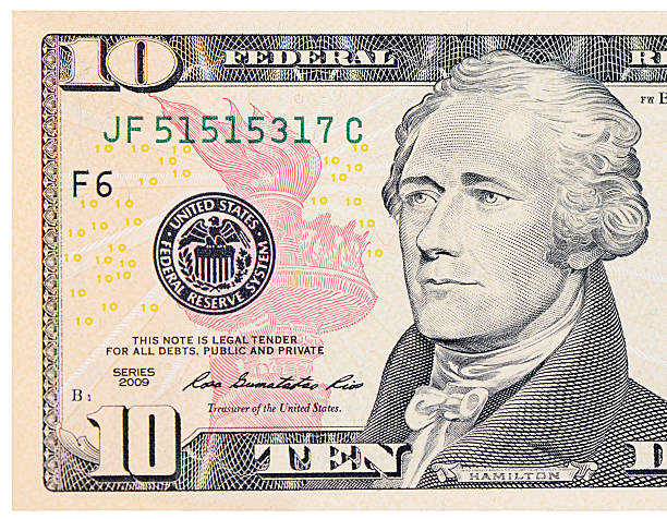 istock Ten dollars isolated on white background 474815504